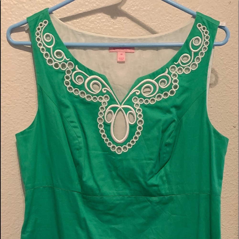Lilly Pulitzer emerald sun dress
